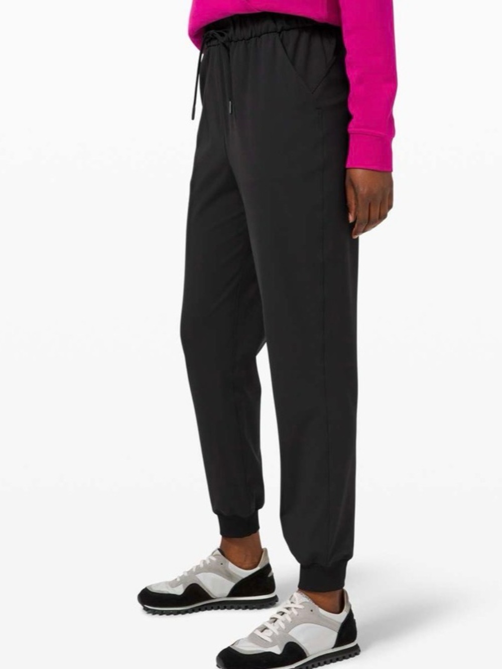 lululemon athletica Black Drawcord Jogger Pants